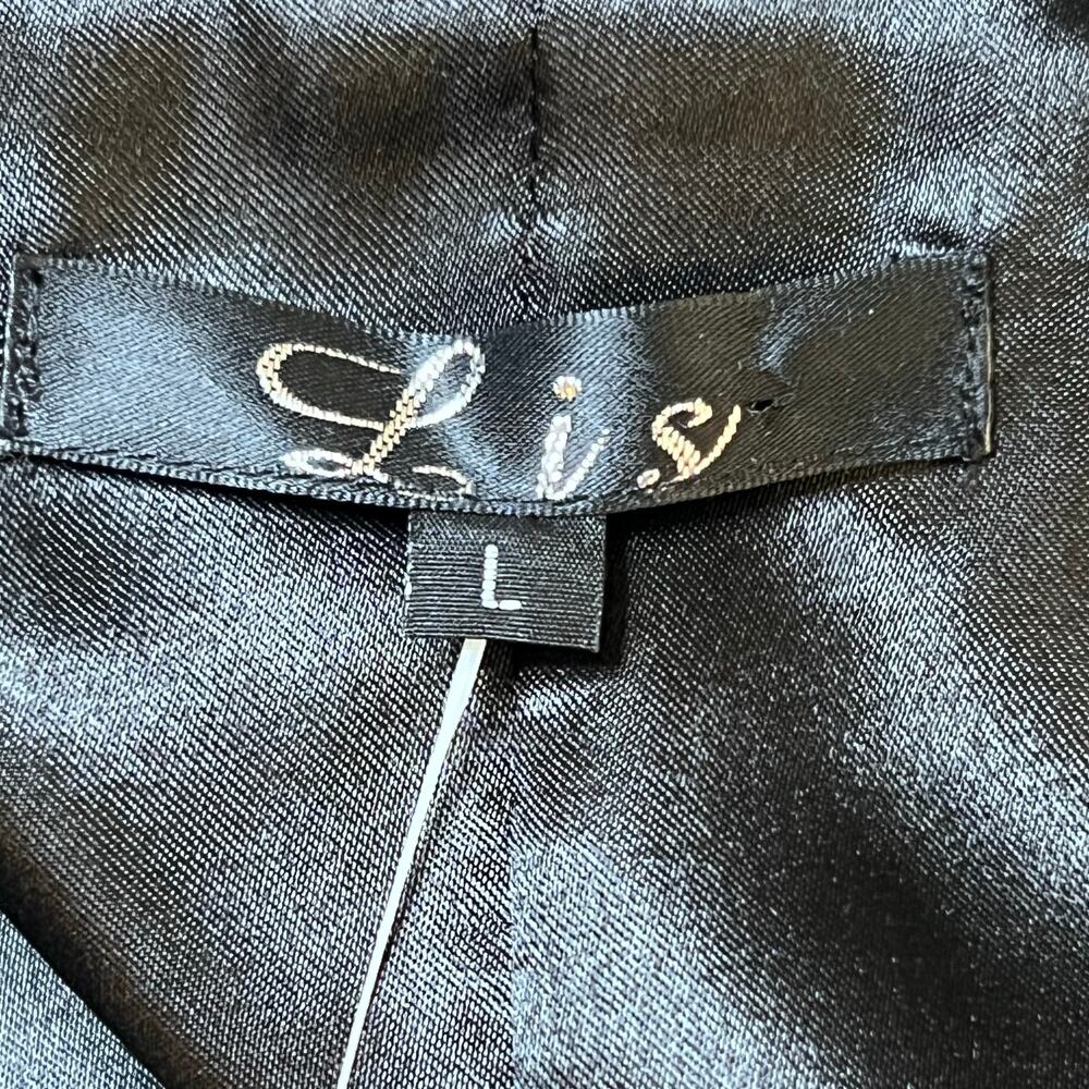 Lis Women’s Houndstooth Cashmere, Wool & Silk Blend Swing Coat Size Large NWT - Picture 11 of 15